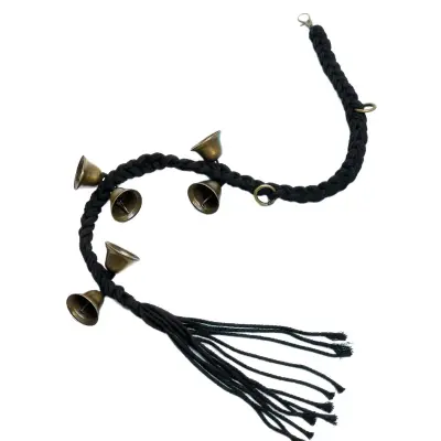 Ročno tkana bombažna vrvica za trening psov - Zvonček za hišne ljubljenčke