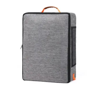 Prenosna Zložljiva Vrečka za Mačji Pesek - Vodoodporna Potovalna Škatla Grey