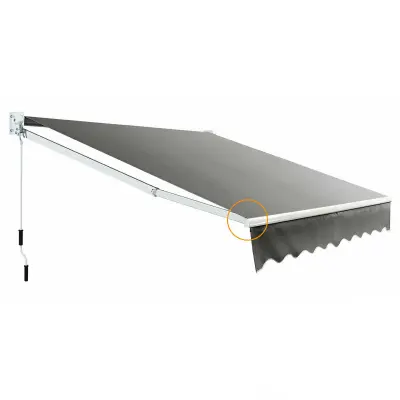 Ročno raztegljiva balkonska markiza 245 x 200 cm