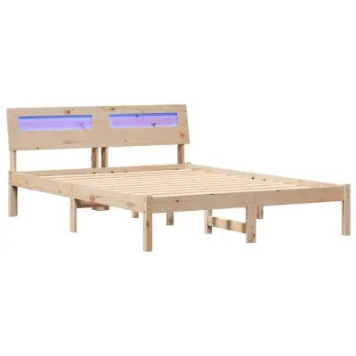 vidaXL Konstrukcija postelje Rjava 120 x 200 cm Masivno borovo les