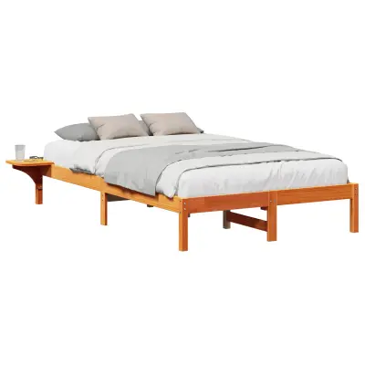 vidaXL Konstrukcija postelje Voskast rjav 120 x 200 cm