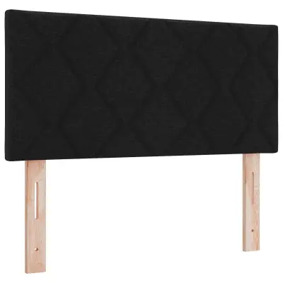 vidaXL Vzglavje Črna 100 cm blago