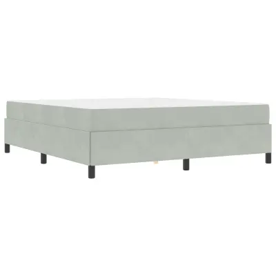 vidaXL Konstrukcija postelje Svetlo siva 180 x 200 cm blago