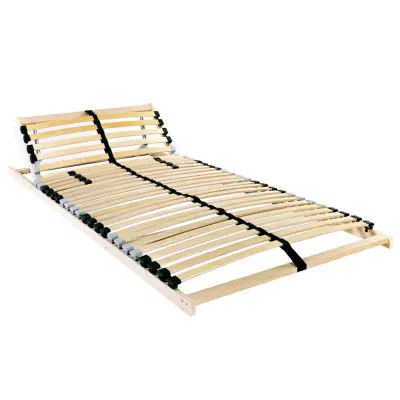 vidaXL Lamelni podstavek Rjava 70 x 190 cm Trda bukovina