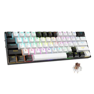 61-tipkovna Bluetooth RGB mehanska tipkovnica - kompaktna in tiha