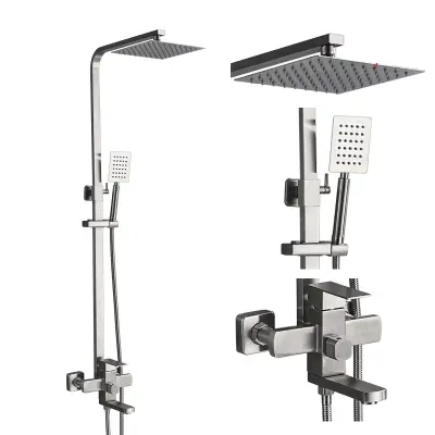 Kopalniška tuš pipa, izliv slapov, 3-smerni iztok vode, brušeni nik