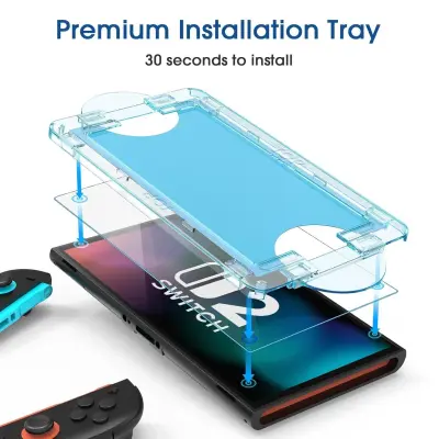 Zaščita zaslona iz kaljenega stekla visoke ločljivosti za Switch 2