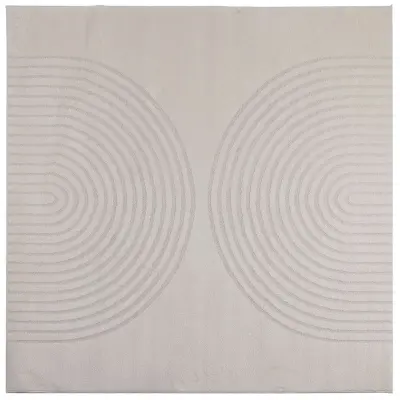 vidaXL Preproge za površine Kvadrat krema 240 x 240 cm