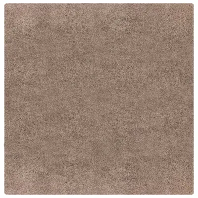 vidaXL Antiskluzna Shaggy Preproga Rjava 120 x 120 cm PP