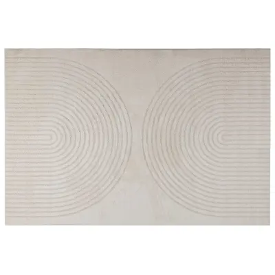 vidaXL Preproge za površine Pravokotna krema 170 x 120 cm