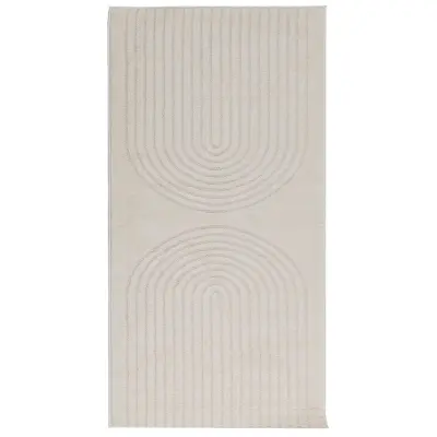 vidaXL Preproge za površine Pravokotna krema 150 x 80 cm