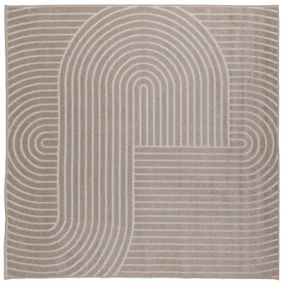 vidaXL Preproge za površine Kvadrat Bež 120 x 120 cm