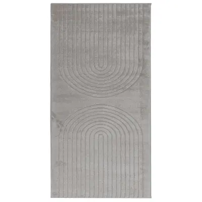 vidaXL Preproge za površine Pravokotna Siva 150 x 80 cm