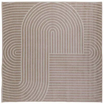 vidaXL Preproge za površine Kvadrat Bež 240 x 240 cm