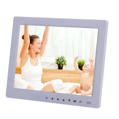 15-palčni digitalni fotookvir, ločljivost 1280x800 HD, širok zaslon 16:9, jasna slika