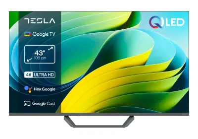 Televizor TESLA Q43E655GUS, QLED, Google TV, 4K UHD