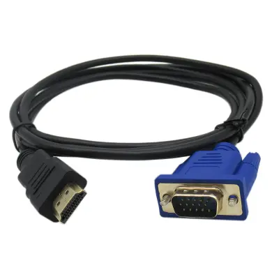 Pretvorniški kabel HDMI-VGA 1080P Kabel HDMI-VGA hdmi-vga 1,8 m - črn