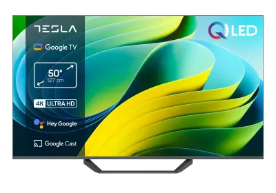 Televizor TESLA Q50E655GUS, QLED, Google TV, 4K UHD