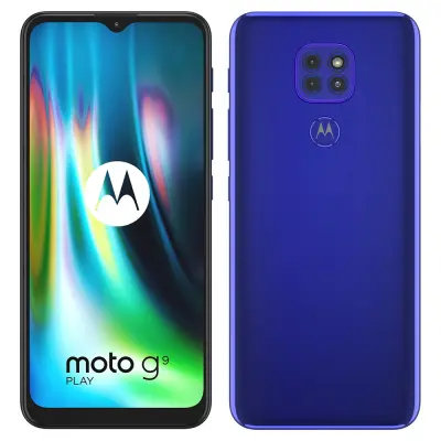 Obnovljeno - znaki rabe - Ecofone Moto G9 Play 4G modra 64 GB 4 GB ram