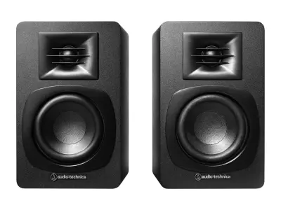 Zvočniki Audio-Technica AT-SP3X, Bookshelf, RCA, Bluetooth 5.3, črni