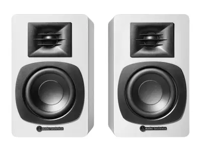 Zvočniki Audio-Technica AT-SP3X, Bookshelf, RCA, Bluetooth 5.3, Beli