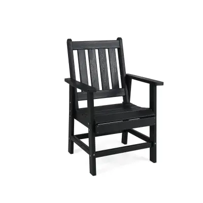 Plastični vrtni stol z nasloni za roke Vrtni stol