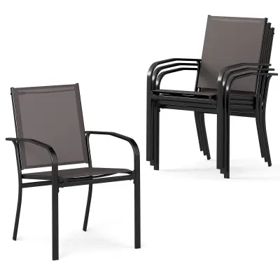 Vrtni jedilni stol komplet 4 kosi