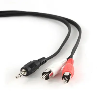 CCA-458/0.2 3,5 mm stereo na RCA kabel 0,2 m črn