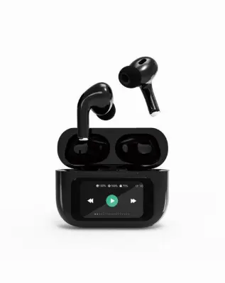 TWS-LCD-ANC-01-BK BT 5.3 TWS slušalke z LCD zaslonom in aktivnim odpravljanjem šumov ANC, črne