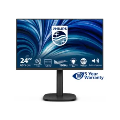 Monitor Philips 60,5 cm (23,8") 24B2N3200J 1920x1080 120Hz IPS 4ms VGA HDMI DisplayPort 4xUSB3.2 Pivot Zvočniki  3H sRGB110% SeparateSync