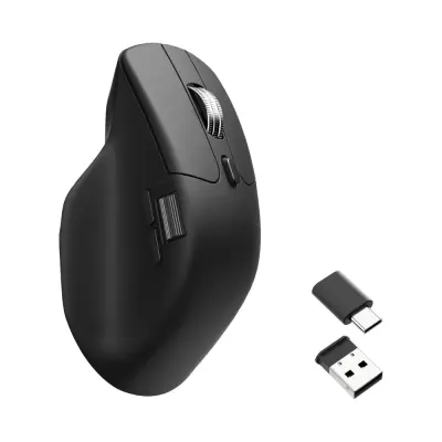 Keychron M6 Brezžična Miška / PixArt 3395 (1000 Hz) / Vsi tiho delujoči mikro stikala / črna / M6S-A1