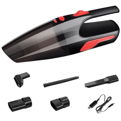 Žični avtomobilski sesalnik, ročni, za uporabo v avtomobilu, brezžično polnjenje, prenosni, majhen, visokozmogljiv