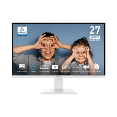 Monitor MSI 68,6 cm (27,0") MP273QWDE 2560x1440 100Hz IPS 1ms 2xHDMI DisplayPort Zvočniki  DCI-P3-94% AdaptiveSync HDR400 PRO