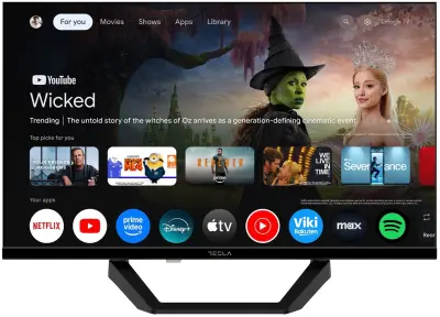 Televizor TESLA 24E655BHS, Google TV, HD Ready, 12V