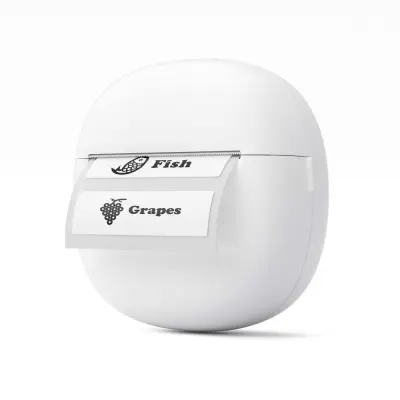 58mm Mini Prenosni Termalni Tiskalnik - Bluetooth Tisk Etiket in Računov White