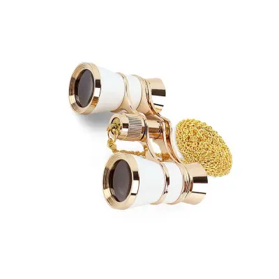 Bele verižne daljnogledi - 3x povečava, prenosni gledališki daljnogledi