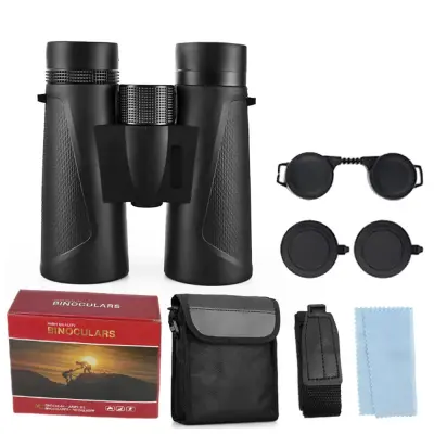 Visokoločnostni daljnogled 12x42 - Črn, za profesionalno opazovanje na prostem