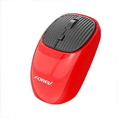 Ergonomska brezžična miška z možnostjo polnjenja - 2.4G, nastavljiv DPI Red