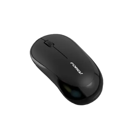 Prenosna 2.4GHz brezžična miška z USB sprejemnikom, 1200 DPI optična miška Black