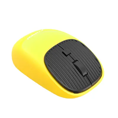 Ergonomska brezžična miška z možnostjo polnjenja - 2.4G, nastavljiv DPI Yellow