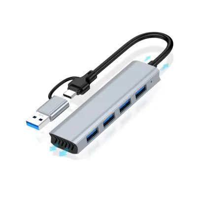 4-v-1 USB 3.0 Hub s 3 USB 2.0 Vrati - Priklopna Postaja Tipa C