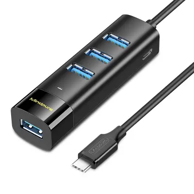 Type-C na 4-portni USB 3.0 Hub: Visokohitrostni razdelilnik za prenosnike  1,5 m