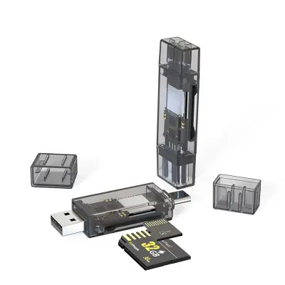 Bralnik kartic USB Type-C + USB za dvojne kartice SD/TF, 128G