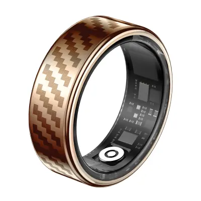 RWFIT Pametni prstan: 50M vodoodporen, srčni utrip, spanje, fitnes sledilnik PinkGold 9