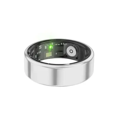 Pametni prstan z 30-dnevno življenjsko dobo baterije, IP68 vodoodporen, spremljanje srčnega utripa in spanja Silver 9