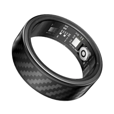 RWFIT Pametni prstan: 50M vodoodporen, srčni utrip, spanje, fitnes sledilnik Black 10