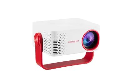 Prenosni domači projektor M60 1080P HD (EU standard + 16 držav) White+Red