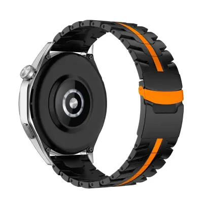 Premium Titanium Metal Strap združljiv s Huawei Watch 4 Pro, GT5 Black 22 mm