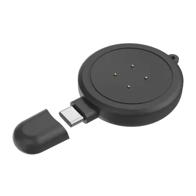 Polnilnik, združljiv z Google Fitbit Versa 3/4/Sense 1/2/Ace LTE Black