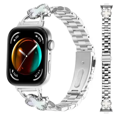 Zamenjava/Združljiv del – Clover Charm nerjaveče jeklo pašček za Huawei Fit 3/Fit 4/4 Pro